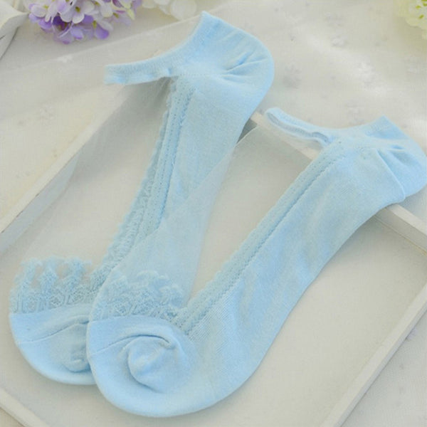 Lace Ruffle Ankle Sock