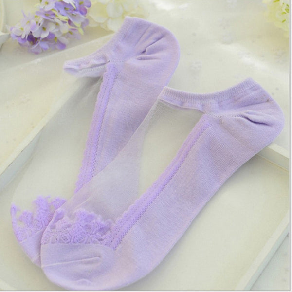 Lace Ruffle Ankle Sock