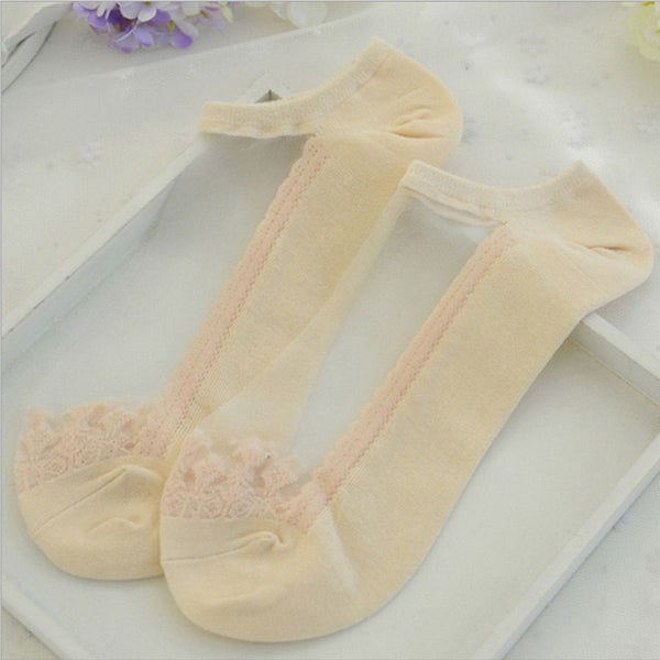 Lace Ruffle Ankle Sock