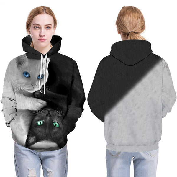3D Casual Hooded Pullovers for Men