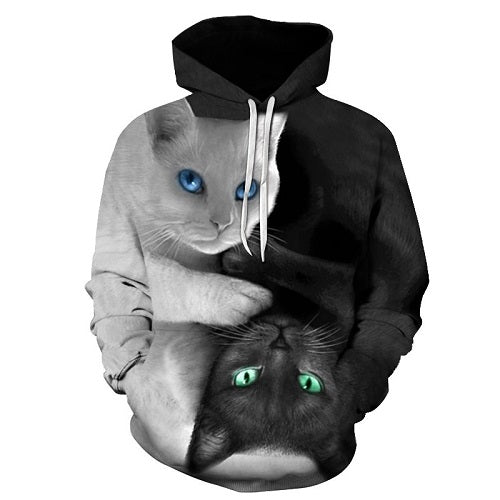 3D Casual Hooded Pullovers for Men