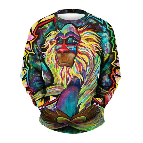 3d O-neck Sweatshirt