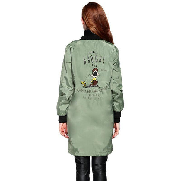 Long Trench Emboridery Coats