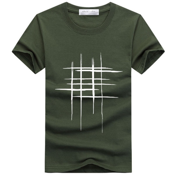 Creative Design Cross Line T Shirts