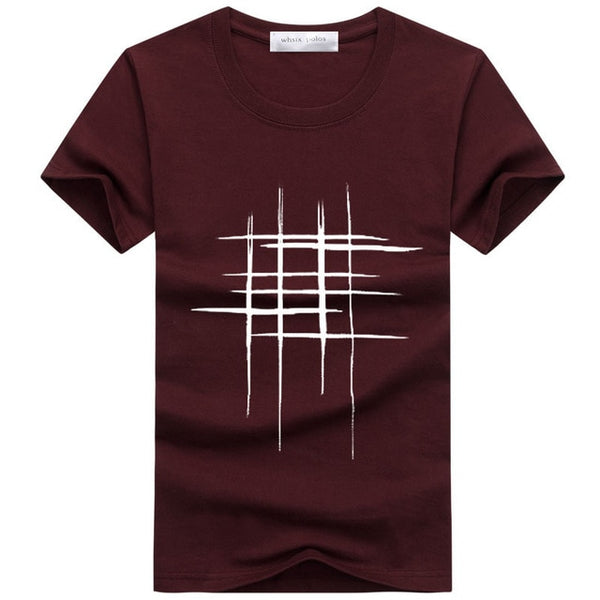 Creative Design Cross Line T Shirts