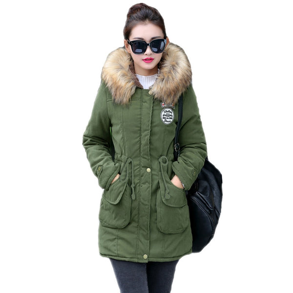 Long Parkas Thick Fur Coat