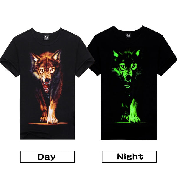 3D Men's wolf Tshirt