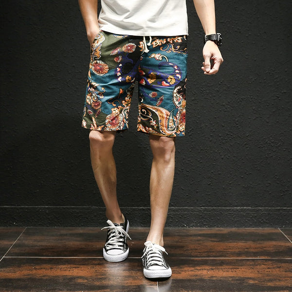 Hawaiian Style Beach Shorts Men's
