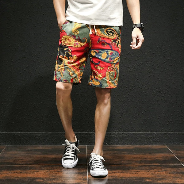 Hawaiian Style Beach Shorts Men's