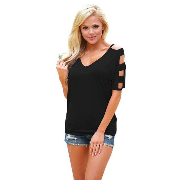 Short Sleeve O-Neck Striped Tees