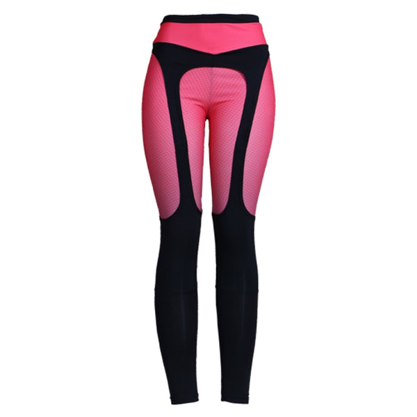 Gradient Color Elastic Fitness Leggins