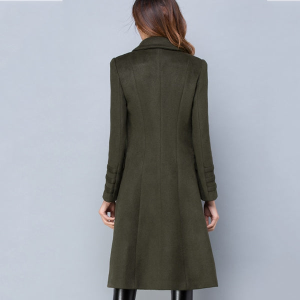 Mid Long Double-Breasted Coat