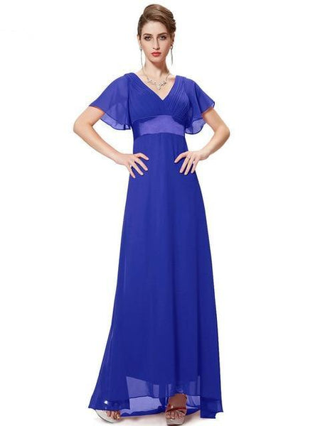 Flutter Sleeve Long Women Gown