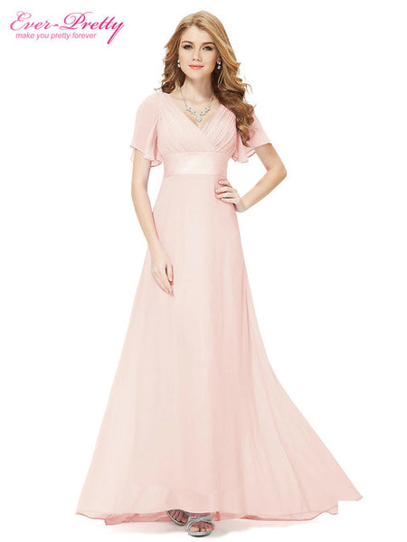 Flutter Sleeve Long Women Gown