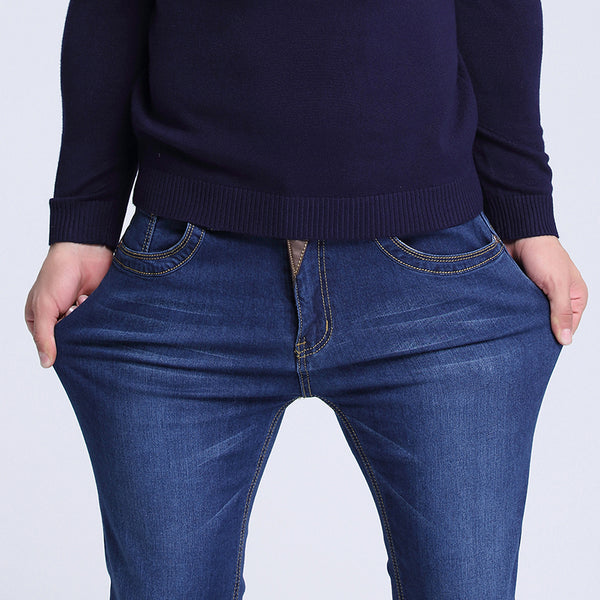 Casual Slim Fit Straight High Stretch Skinny Jeans