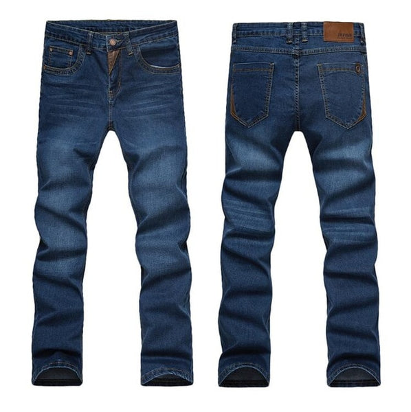 Casual Slim Fit Straight High Stretch Skinny Jeans