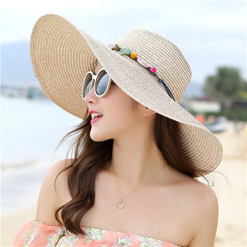 Colorful Stone Big Brim Sun Hats