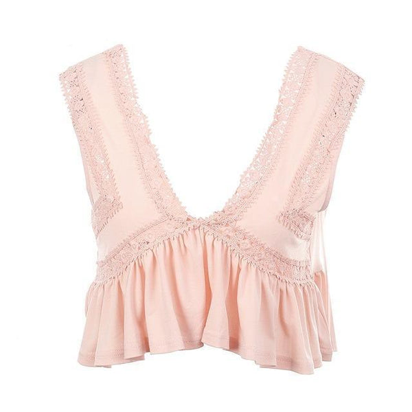 Sexy V Neck Chiffon Camisole Tank