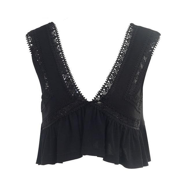 Sexy V Neck Chiffon Camisole Tank