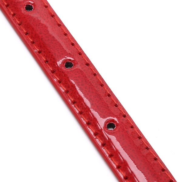 Candy Color Metal Buckle Thin Casual Belt For Women