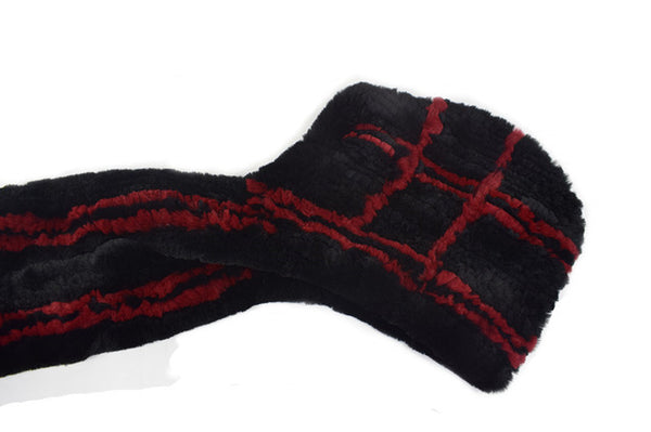 Real Rex Rabbit Fur Hooded Scarf