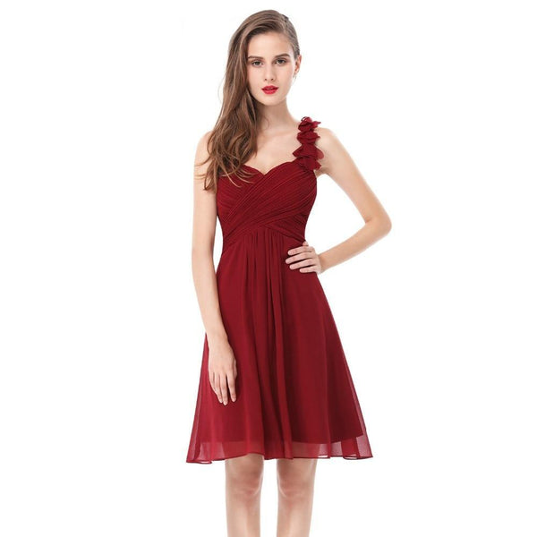 Cocktail Pink Chiffon Short Dresses