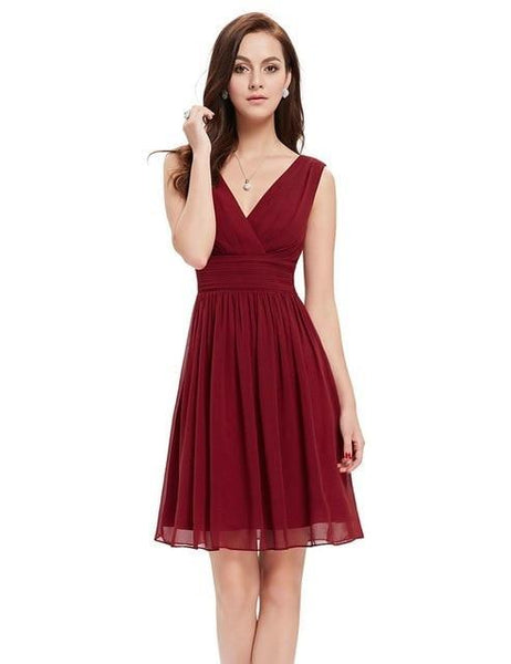 Cocktail Pink Chiffon Short Dresses
