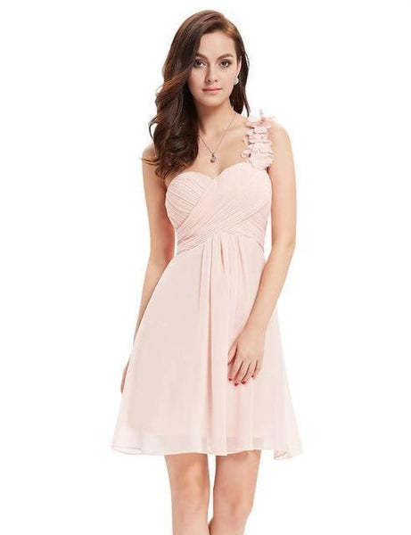 Cocktail Pink Chiffon Short Dresses