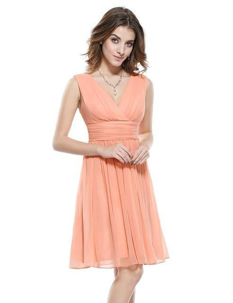 Cocktail Pink Chiffon Short Dresses