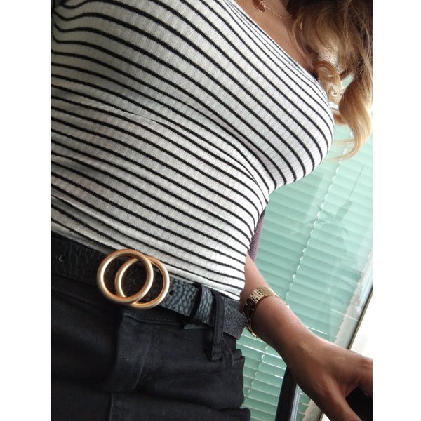 Gold Buckle Waist Belts For Women's