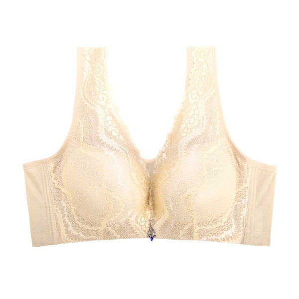 Anti-glare Sexy Front Lace Bra