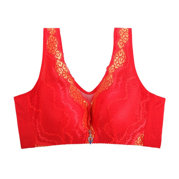 Anti-glare Sexy Front Lace Bra