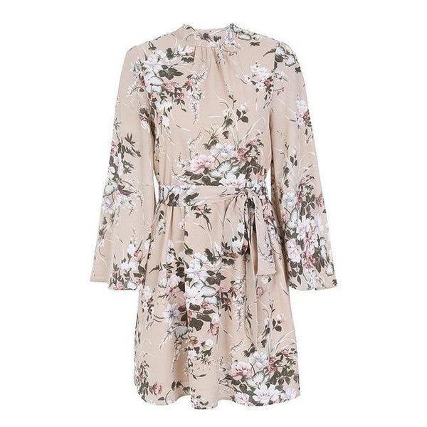 Simplee Backless Lace Up Dress