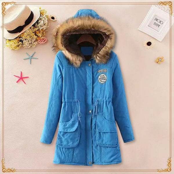 Long Parkas Thick Fur Coat
