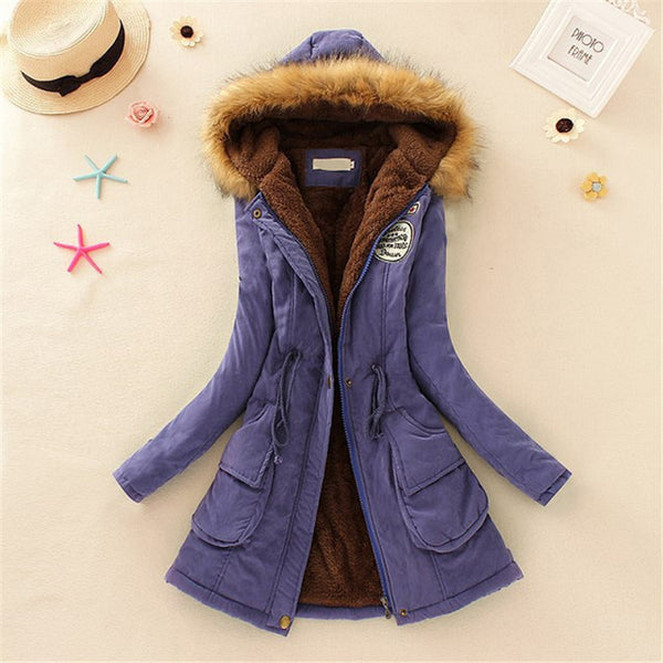 Long Parkas Thick Fur Coat