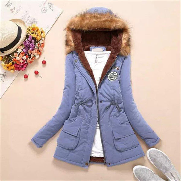 Long Parkas Thick Fur Coat