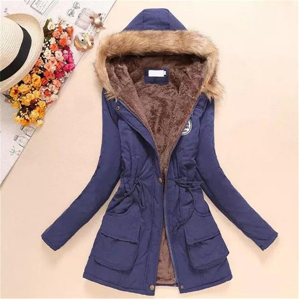 Long Parkas Thick Fur Coat