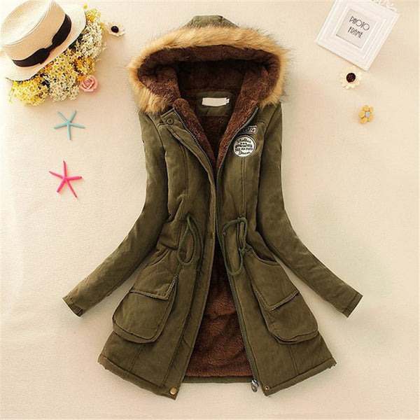 Long Parkas Thick Fur Coat