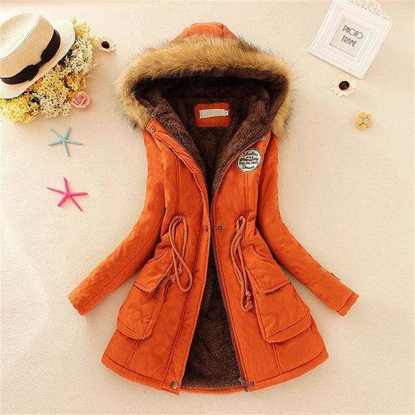 Long Parkas Thick Fur Coat