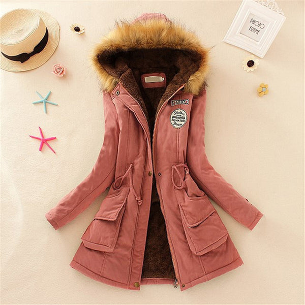 Long Parkas Thick Fur Coat