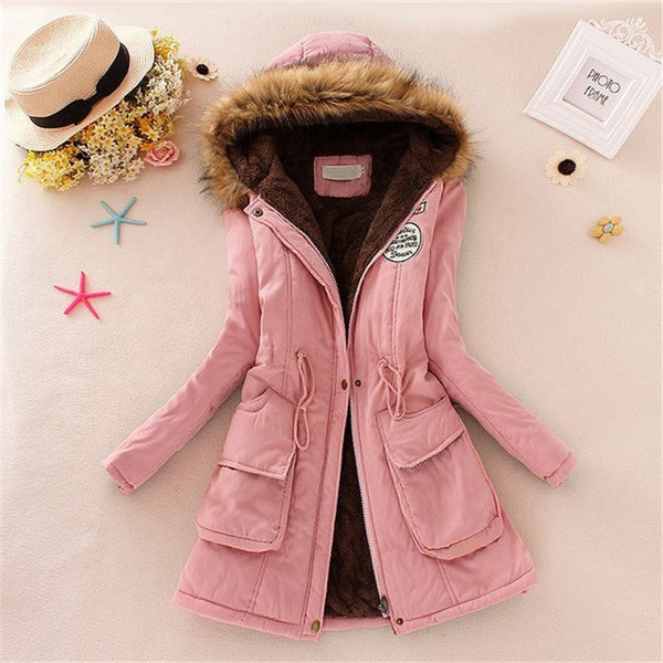 Long Parkas Thick Fur Coat