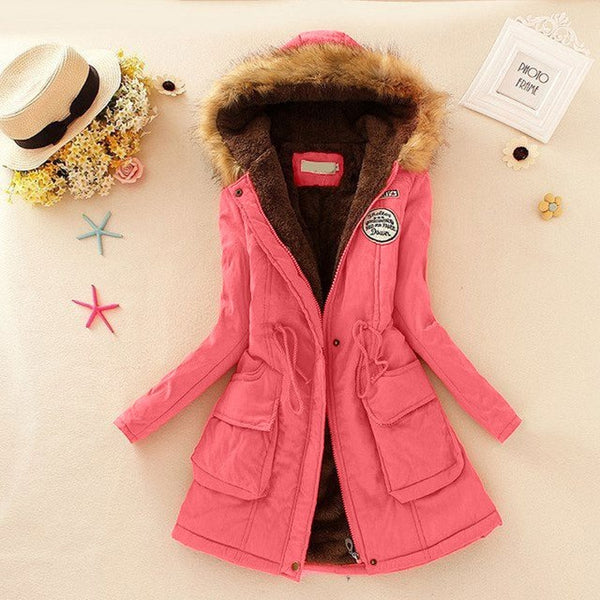 Long Parkas Thick Fur Coat