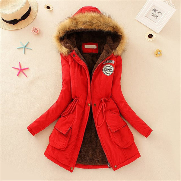 Long Parkas Thick Fur Coat