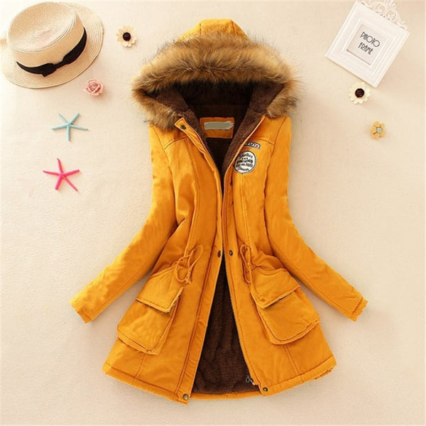 Long Parkas Thick Fur Coat