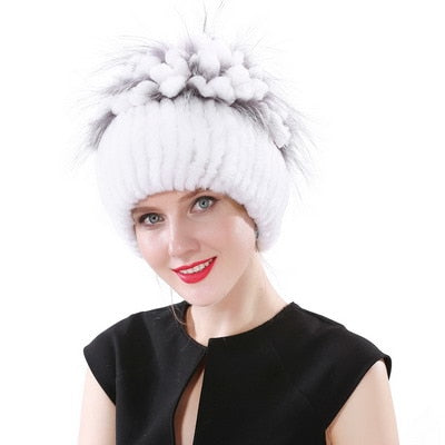 Real Rabbit Fur Hat