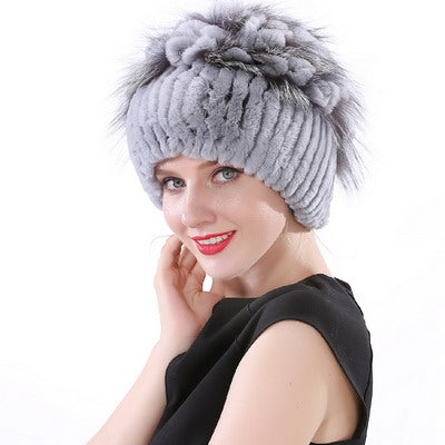 Real Rabbit Fur Hat