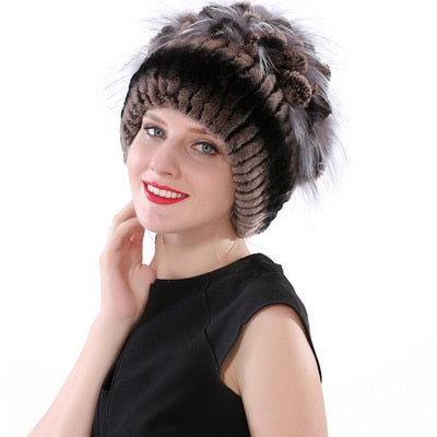 Real Rabbit Fur Hat