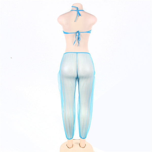 Thin Style Pole Dancing Bra Set