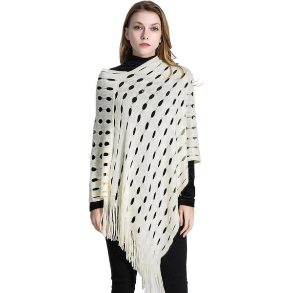 Shawl Solid Hole Pretty Warm Scarf