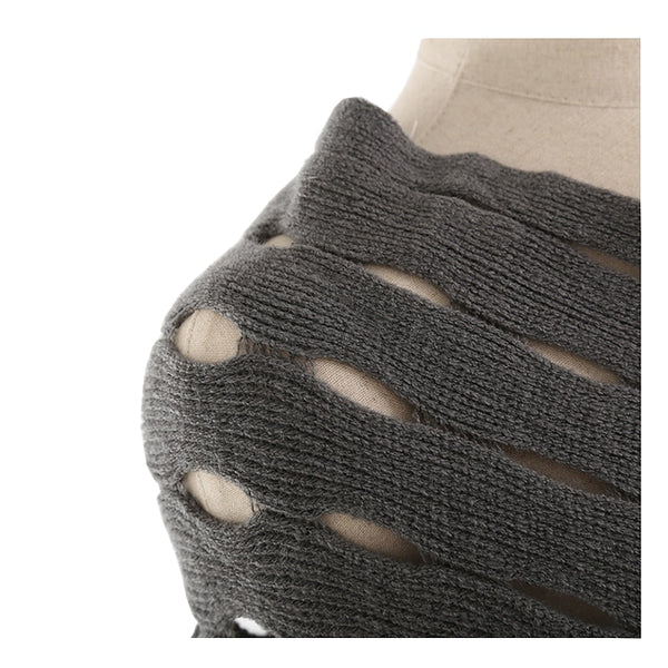 Shawl Solid Hole Pretty Warm Scarf